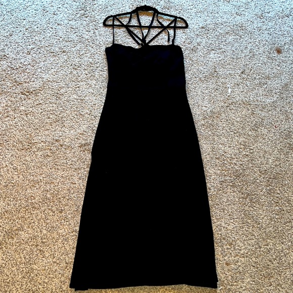 Ulla Johnson Evie knit maxi dress Black XL NWT strappy fit and flare- - Picture 2 of 10